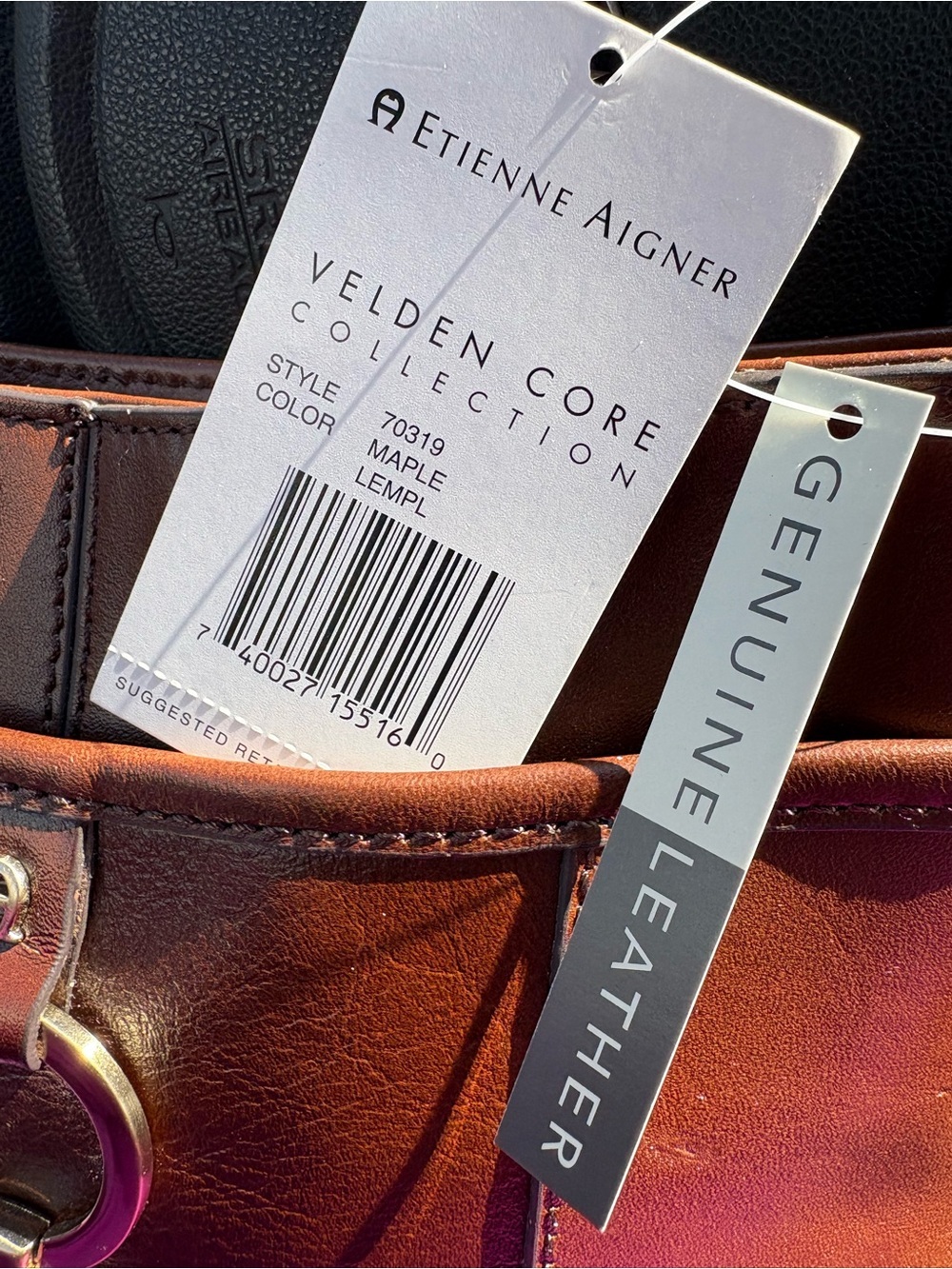 NWT ETIENNE AIGNER VELDEN
Core Bucket Bag, brown maple - Picture 4 of 5